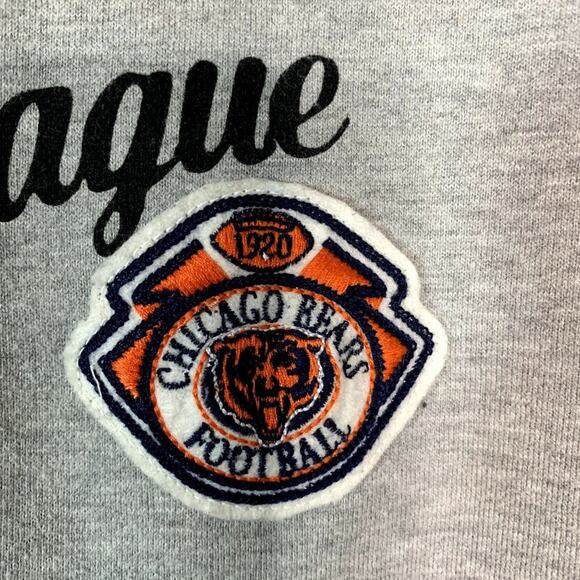 CARL BANKS 4HER Women's Chicago Bears Kick Off Football Full Zip Sweatshirt Sz M - Picture 2 of 8